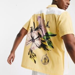 Asos designs relax revere with patchwork back placement